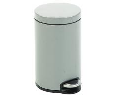 EKO Poubelle Ã PÃ©dale MÃ©tal Inox 32,5 x 24,8 x 40 cm 12 litres