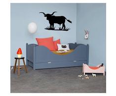 TATOUTEX 3613241036249 Sticker Mural, Noir, L 110cm x H 66cm