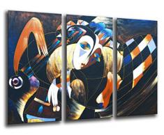 Tableau Moderne Photographique, Impression sur bois, Image dart abstrait, 97 x 62 cm, ref. 26157