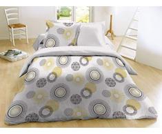 CALITEX Parure 3 piÃ¨ces 260x240 cm Oasis, 100Pourcent_Coton, Gold, 260_x_240_cm