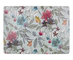 Creative Tops Set de Table rectangulaire avec Dos en liège Motif Papillons Multicolore 40 x 29 cm