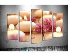 Bonamaison Peinture sur toile, multicolore, 100 x 60 cm, 5 unit - Conçu et fabriqué en Turquie