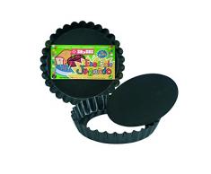 IBILI 822912 Moule à Tarte Dentelle Amovible Moka, Tôle dacier, Noir, 12,2 x 12,2 x 2 cm