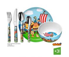 WMF 1294359964 Set de 6 Couverts Enfant, Acier Inoxydable, Multicolore, 40 x 25 x 9,8 cm