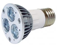 Transmedia LP3-33FL Power Spot LED 230 V 3 x 1 W E27 Blanc Chaud