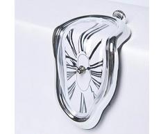 SIL Horloge Molle Argentée Dali pour Etagère