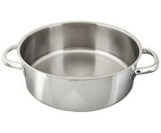 PADERNO Casserole Profonde 11009–32, 2 poignées en Acier Inoxydable 32 cm