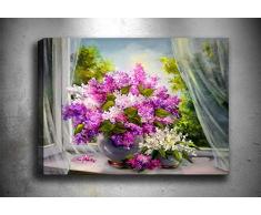 Bonamaison Peinture sur toile, multicolore, 50 x 70 cm