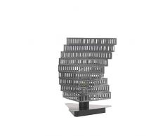 ONLI Lampe de table Cheminée Couleur titane