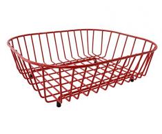 Delfinware recouvert de Plastique Ovale évier Ãgouttoir à Vaisselle en Rouge 2947rd