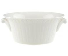 VilleroyÂ &Â Boch - Cellini tasse Ã soupe avec dÃ©corations en relief filigranes, tasse Ã soupe blanche avec anse en porcelaine premium, 12,5Â cm
