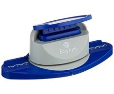 Rayher perforatrice scrapbooking  perforatrice fantaisie pour la décoration de vos réalisations de faire-part, des cartes  perforatrice deco  bleu/blanc