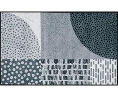 Wash+Dry Grau Tapis, Surface en Polyamide, Gris, 75/120