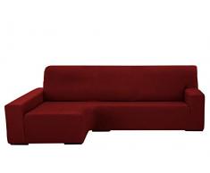 Martina Home Protection canapé avec Chaise Longue élastique Beirut, Rouge, Bras Gauche de 240 à 280 cm