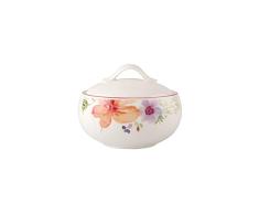 Villeroy & Boch Mariefleur Basic Sucrier, Porcelaine Premium, Blanc/Multicolore