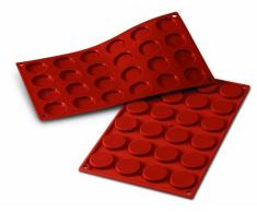 Silikomart 20.030.00.0060 SF030 Moule Forme Florentin 24 Cavités Silicone Terre Cuite
