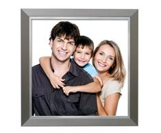 Deknudt Frames S41ND1 Cadre Photo avec Filet RÃ©sine Argent 13 x 13 cm