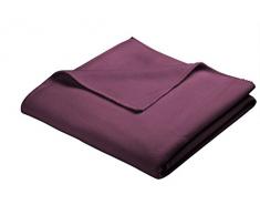 biederlack Soft Sensation Plaid Polyester Violet à Une Place et Demi 200 x 160 cm