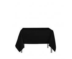 Soleil dOcre Nappe Anti-tÃÂ¢ches carrÃÂ©e 180x180 cm Alix Noir, Polyester, 180 X 180 cm