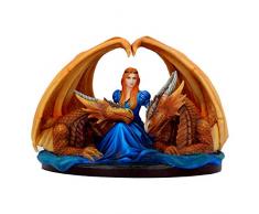 Nemesis Now Figurine de Fierce Loyalty Anne Stokes en résine Orange 26 cm Taille Unique