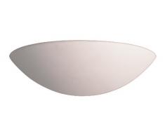 First Light Suspension E27 1 x 100 W Demi Lune Applique murale en céramique non émaillés