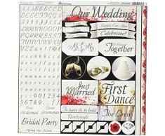 Reminisce Wedding Day Variété Sticker 30,5 cm x 30,5 cm, dautres, Multicolore