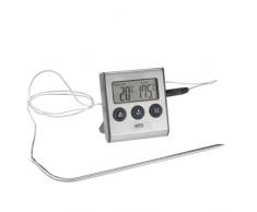 GEFU Tempère Thermomètre Numérique à Four avec Minuteur Acier Inoxydable Inox - Gris