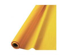 amscan International Rouleau de Nappe en Plastique, Jaune Soleil