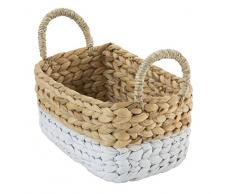 Gelco Design 710566 Boite DE Rangement, Jacinthe deau, Naturel/Blanc, 20 x 13 x 11 cm
