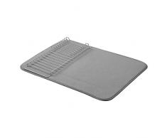 AmazonBasics Ãgouttoir - 47,7 x 60,9Â cm - Gris anthracite/Nickel, avec 2 tapis