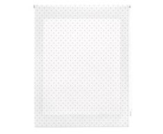 Blindecor Motas Store Enrouleur Gris, Tissu, Blanc, 100 x 250 cm