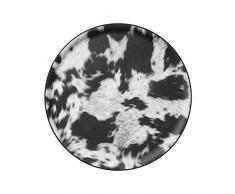 Platex 90036917 Plateau Limo Ã36cm Cow, Plastique, Noir, 36 cm