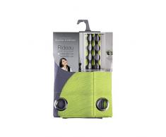douceur dintérieur rideau a oeillets 140x280 cm polyester tempo vert