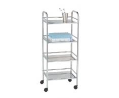 Wenko 15874100 Desserte Salle de Bain 4 Ãtages Chrome