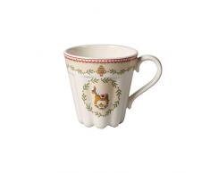 Villeroy & Boch - Winter Bakery Delight Tasse à Pâtisserie Motifs Pains dâépices, Tasse à kouglof en Porcelaine Premium pour Gâteaux, Adaptée aux Micro-ondes, Multicolore, 380 ml