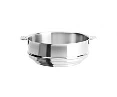 Cristel - CVU20QL - Cuit vapeur universel inox 20cm - sans poignée amovible - Collection Strate