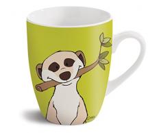 NICI 41451 Tasse, Porcelaine, WeiÃ mit Buntem Aufdruck, 8,3 x 12 x 10,5 cm