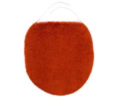 Kleine Wolke Tapis pour abattant WC Soft 47x50 cm en en Orange/Rouge, Polyacrylique, 20x20x5 cm