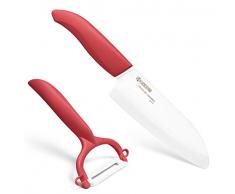 Kyocera SET 140+CP10 RD Couteau du Chef: 1 Eplucheur Cp-10-Nrd Rouge