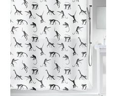 Spirella Singe Rideau de Douche, Noir/Blanc