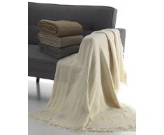 Glam Oslo Linge de lit, algodón-poliéster, Ivoire, Individuel, 37 x 29 x 8.5 cm