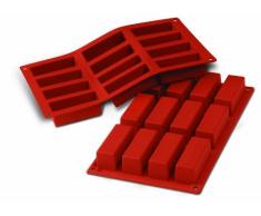 Silikomart 20.026.00.0060 SF026 Moule Forme Gâteau 12 Cavités Silicone Terre Cuite