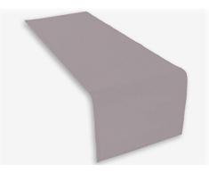 Lemos-Home Chemin de Table en Coton 45 x 150 mm, Coton, Gris, 45 x 150 cm