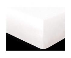 Soleil docre ProtÃÅ¡ge Matelas imperméable 90X200 cm Bouclette, Polyester Coton, Blanc, 200x90 cm