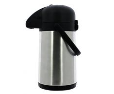 TheKitchenette - Pichet Ã Pompe Double Paroi Isotherme en Acier Inoxydable