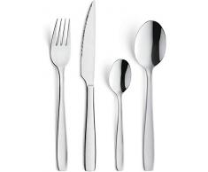 Amefa 245000AF01C40 Couverts de table/coffret 6 personnes, Acier Inoxydable, Finition Brillante, 26,5 x 14 x 7 cm