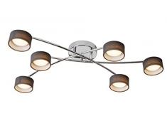 Lucide ALYS-LED - Spot Plafond - LED - 6x5W 3000K - Chrome