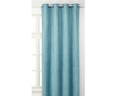 Linder 0520/40/375FR Rideau SuÃ©dine Lourde Bleu Ciel Oeillets 145 x 260 cm