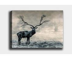 Bonamaison Peinture sur toile, multicolore, 70 x 100 cm - Conçu et fabriqué en Turquie