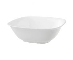 Villeroy & Boch Royal Plat creux carré, Porcelaine Premium Bone, Blanc